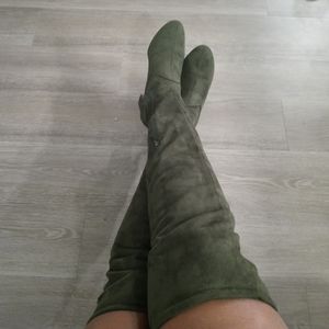 Over the Knee Suede Boots